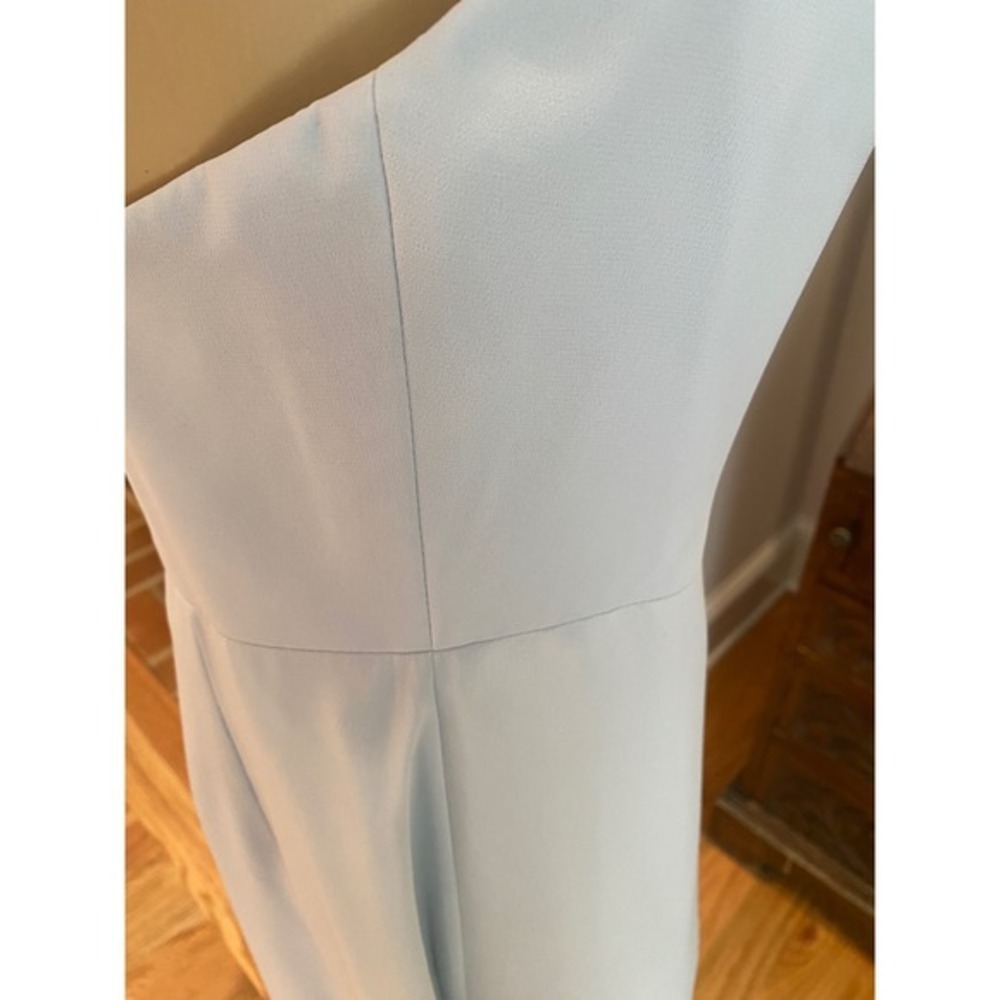 Jenny Yoo Collection Light Blue Square Neck Spaghetti Strap Maxi Gown Dress 10 - Picture 10 of 13